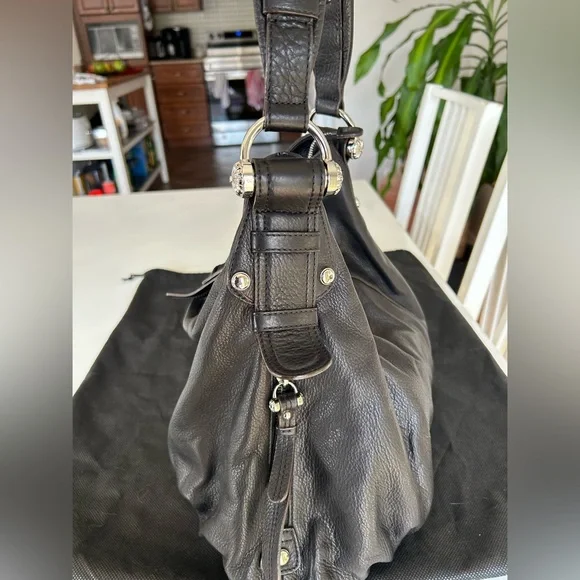 B. Makowsky Black Leather Bag - never used - Picture 2 of 9